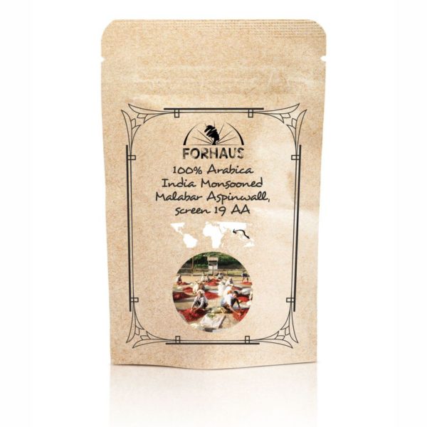 100% Arabica India Monsooned Malabar Aspinwall, screen 19 AA